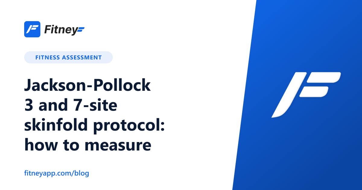 Jackson-Pollock 3 and 7-site skinfold protocol: how to measure